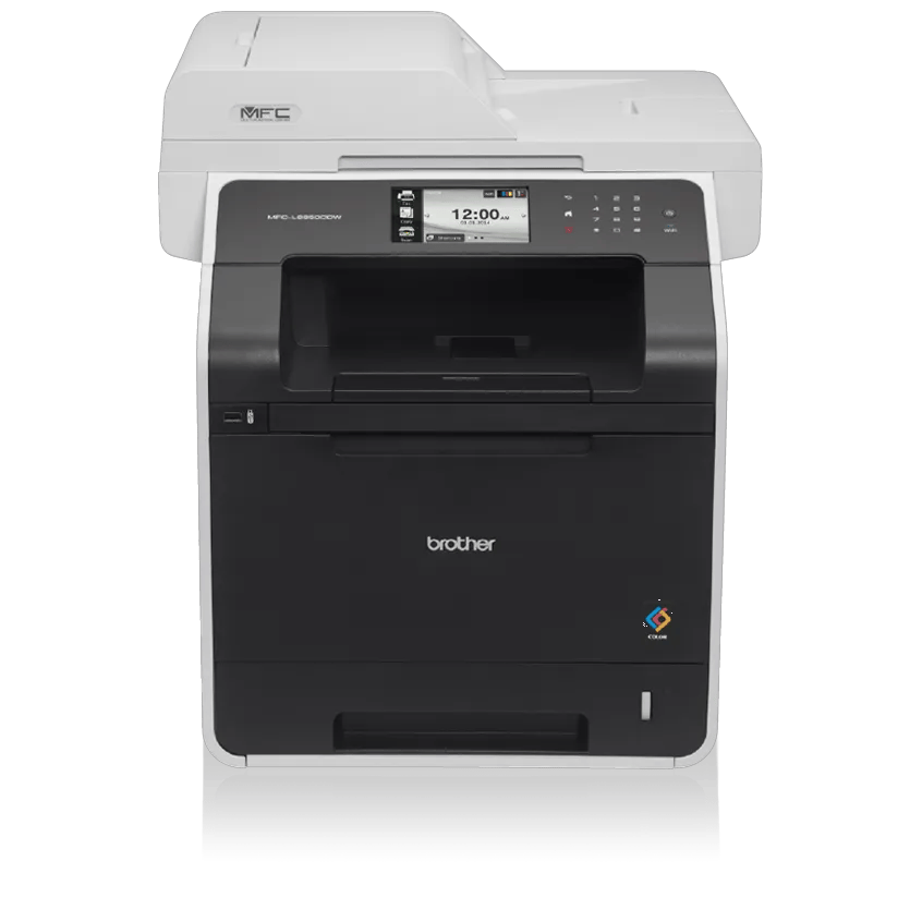 Brother MFC-L8850CDW all-in-one color laser printer with touchscreen and automatic document feeder