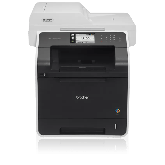 Brother MFC-L8850CDW all-in-one color laser printer with touchscreen and automatic document feeder