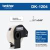 Brother DK-1204 multi-purpose die-cut paper labels on roll with cartridge, 400 labels per roll