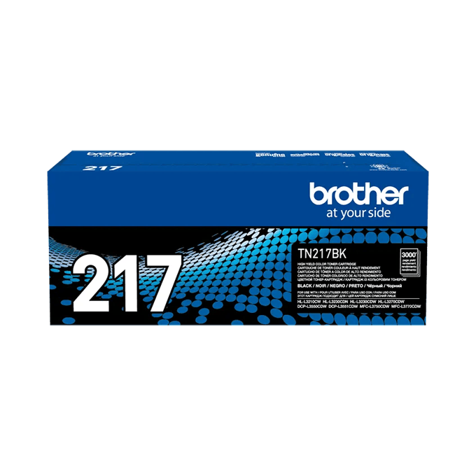 Cartucho de tóner negro de alto rendimiento Brother TN217BK para impresoras láser a color