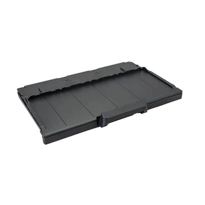 Brother printer paper tray with closed cover in dark gray plastic