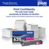 Brother Genuine TN635XLC High Yield Cyan Toner Cartridge, Magenta, small