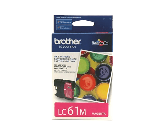 Brother LC61M magenta ink cartridge with Innobella technology for vibrant color printing