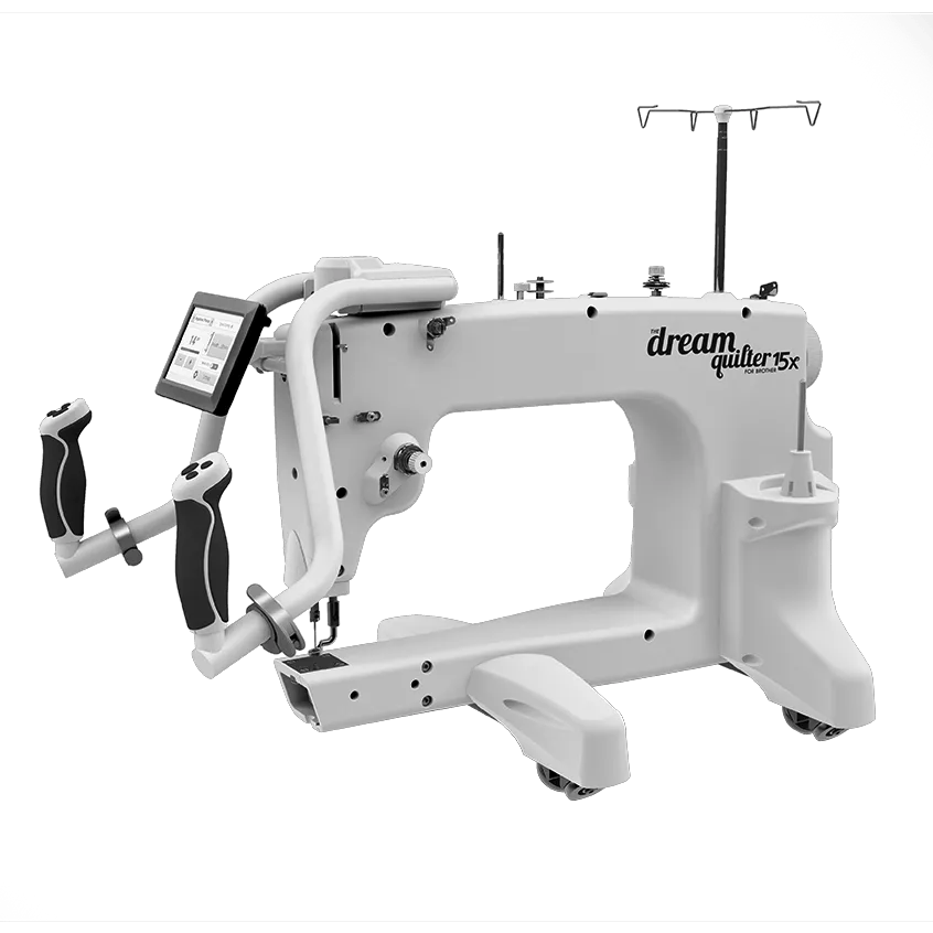 Brother Dream Quilter 15x long-arm quilting machine with touchscreen and frame