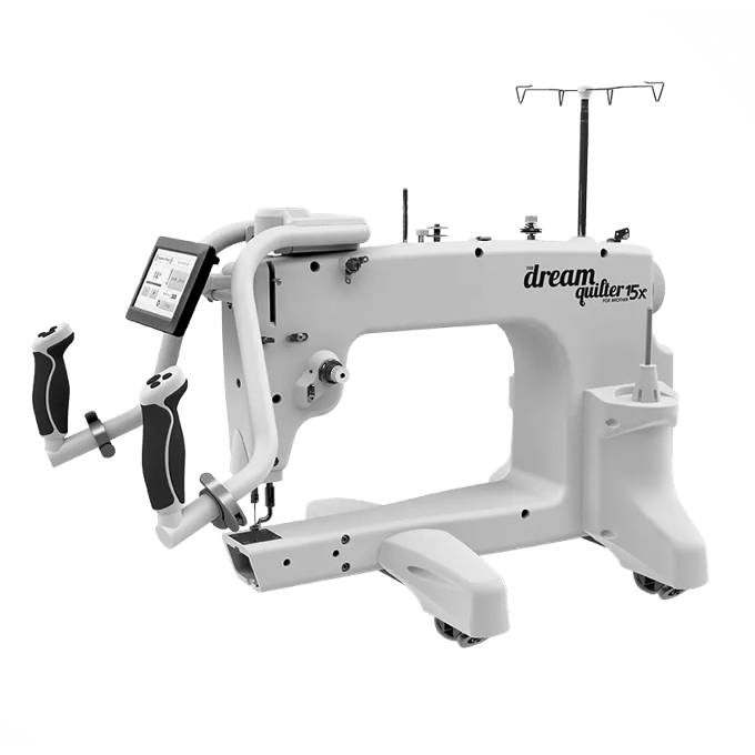 Brother Dream Quilter 15x long-arm quilting machine with touchscreen and frame