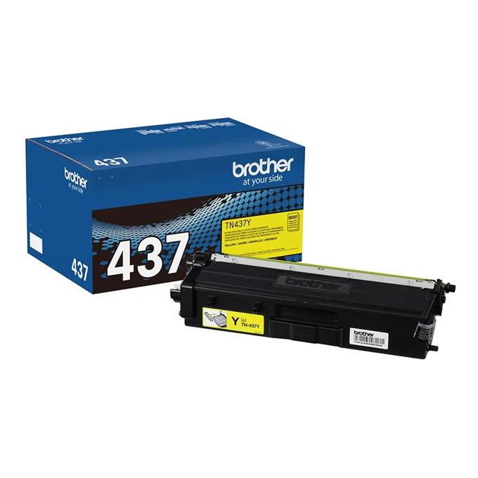 Brother Genuine TN437Y Ultra High-yield Yellow Toner Cartridge, , large