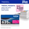 Brother Genuine TN635XLM High Yield Magenta Toner Cartridge, Magenta, small