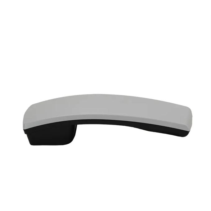 Brother telephone handset with curved design in gray and black