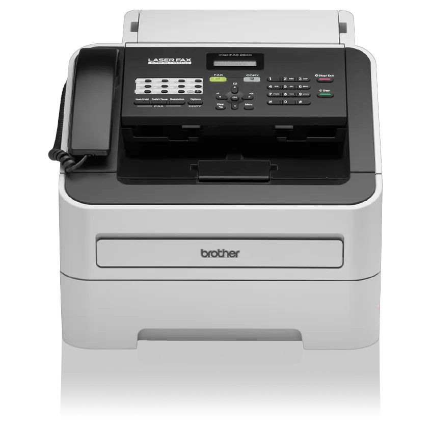Brother JUSTIO FAX-2840 レーザーファックス 本体 FAX2840 Monochrome Laser Fax Machine - High-Speed Laser Fax | Brother