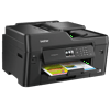 Brother MFC-J6530DW all-in-one inkjet printer with color document in output tray