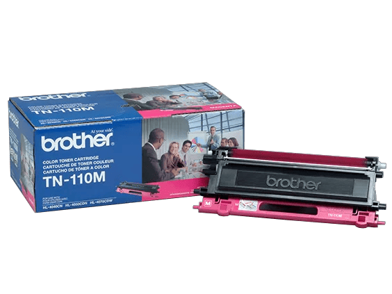 Brother Genuine TN110M Magenta Toner Cartridge, Magenta, medium