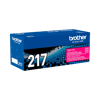 Cartucho de tóner magenta de alto rendimiento Brother TN217M en empaque azul
