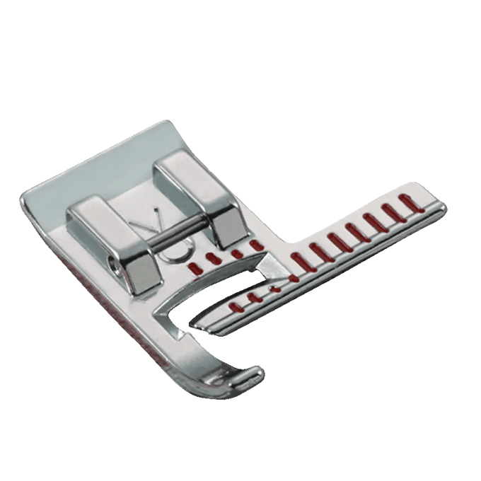 Brother sewing machine pintuck foot with adjustable guide for decorative stitching
