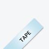 Brother TZe-M51 label tape cartridge in matte light blue with black text