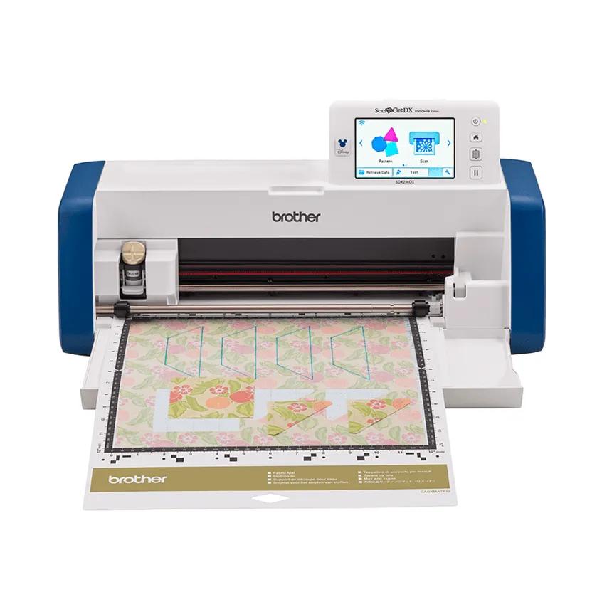 Brother ScanNCut SDX230DX cutting machine with touchscreen and floral pattern mat