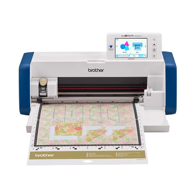 Brother ScanNCut SDX230DX cutting machine with touchscreen and floral pattern mat