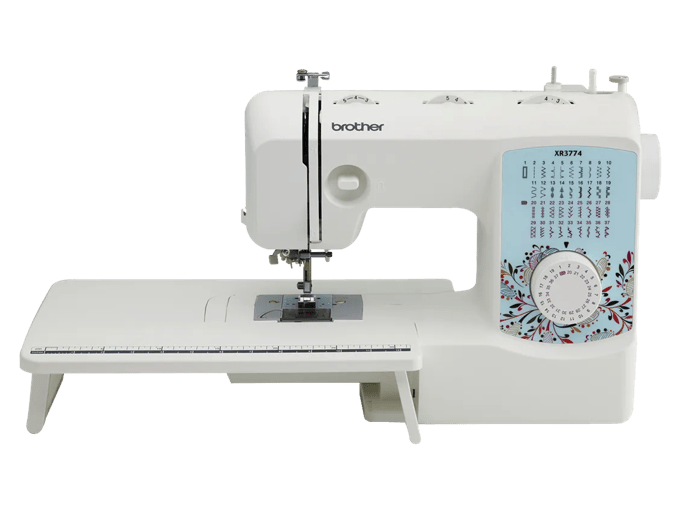 Brother XR3774 sewing machine with 37 built-in stitches and LCD display