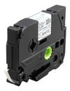 Brother HSe-211 heat-shrink tube label cartridge in white with black text, 5.2mm width