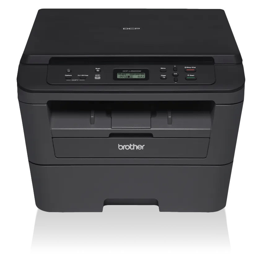 Brother DCP-L2520DW compact monochrome all-in-one laser printer with wireless connectivity