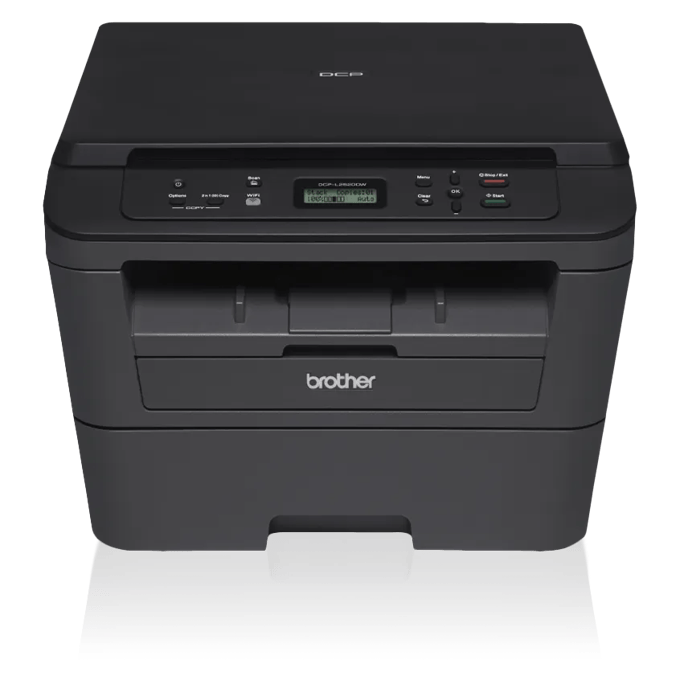 Brother DCP-L2520DW compact monochrome all-in-one laser printer with wireless connectivity