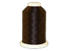 Brother dark brown embroidery thread spool on white background