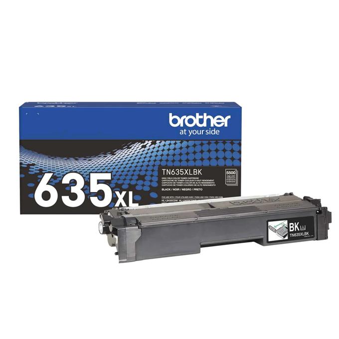 Brother Genuine TN635XLBK High Yield Black Toner Cartridge, Black, large