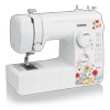 Brother JX2517 sewing machine with floral design and 17 built-in stitches