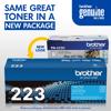 Brother Genuine TN223C Standard-yield Cyan Toner Cartridge, , small
