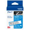 Brother P-touch HSe-211E heat-shrink tube label tape, black on white, 0.20 inch