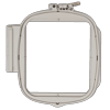 Brother embroidery hoop with square frame and adjustable clamp mechanism