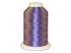 Brother embroidery thread spool in purple with glossy finish on white background