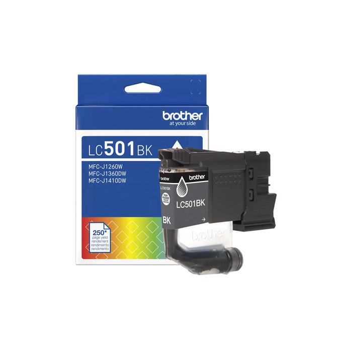 Brother Genuine LC501BKS Standard Yield Black Ink Cartridge, Black, large