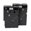 Brother TC10 label tape cartridges, 12mm, black on clear background