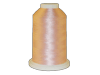 Brother embroidery thread spool in peach polyester with white cap on cone base