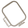Brother embroidery hoop with adjustable tension screw for precise fabric positioning