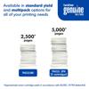 Brother Genuine toner cartridge yield comparison showing standard and multipack options