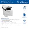 Brother MFC-L5717DW monochrome laser all-in-one printer with wireless connectivity and touchscreen