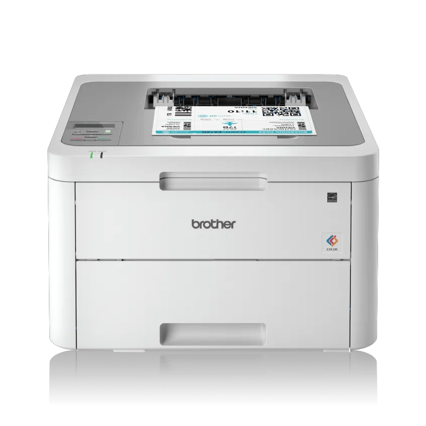 Brother HL-L3210CW compact wireless color laser printer with paper tray