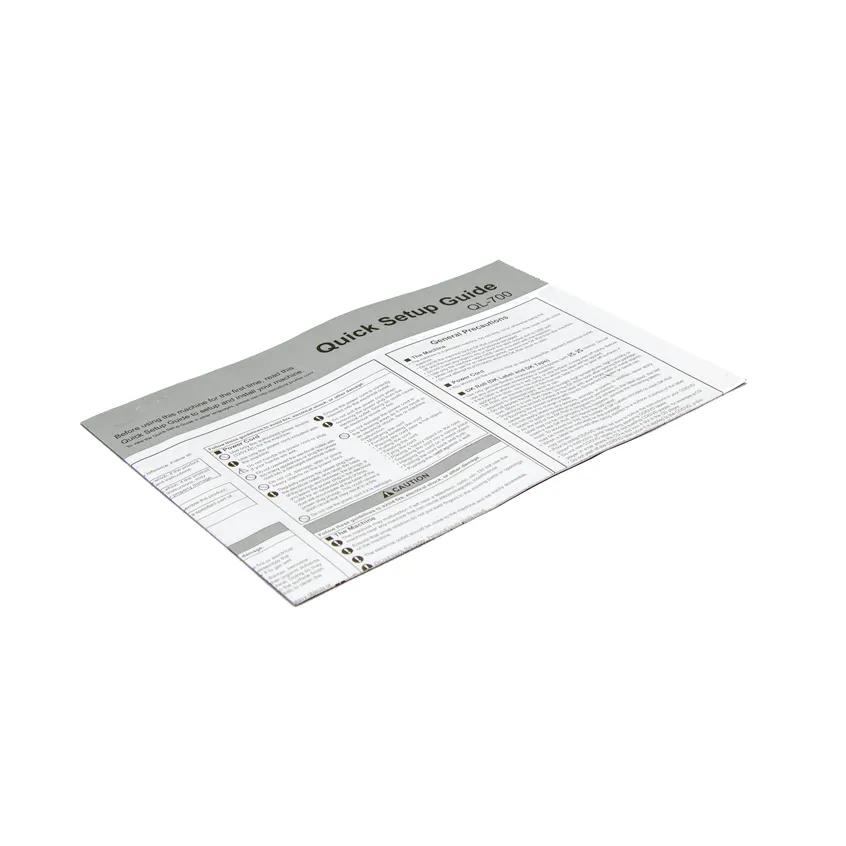 Brother printer quick setup guide with installation instructions and safety warnings