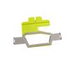 Brother embroidery hoop frame with yellow border and metal clips for fabric securing