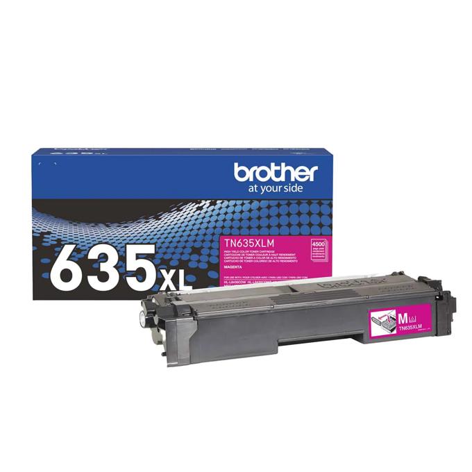 Brother Genuine TN635XLM High Yield Magenta Toner Cartridge, Magenta, large