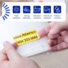 Brother P-touch TZe label tape with strong adhesive on clear background with black text