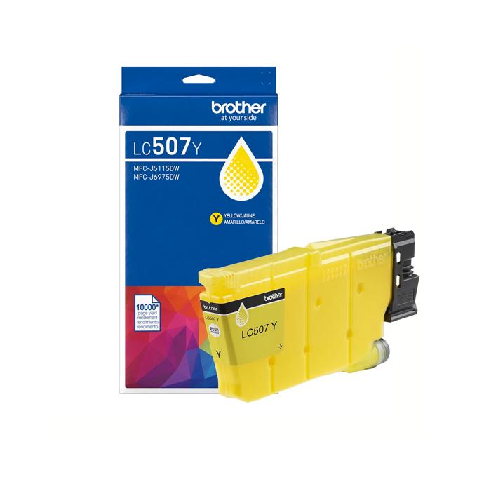 Brother Genuine LC507Y Ultra High Yield Yellow Ink Cartridge, Yellow, large