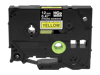 Brother HGe tape cartridge 12mm black on yellow with strong adhesive