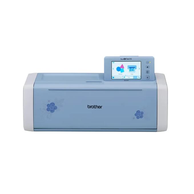 Brother ScanNCut SDX325 electronic cutting machine in blue with touchscreen display