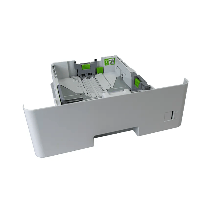 Brother printer paper tray with adjustable guides and high-capacity design