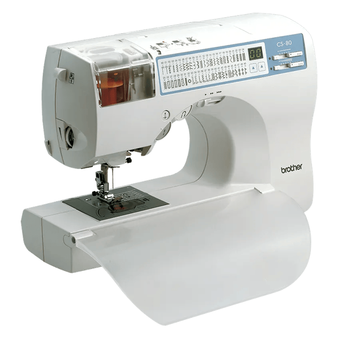 Brother CS80 computerized sewing machine with LCD screen and built-in stitches