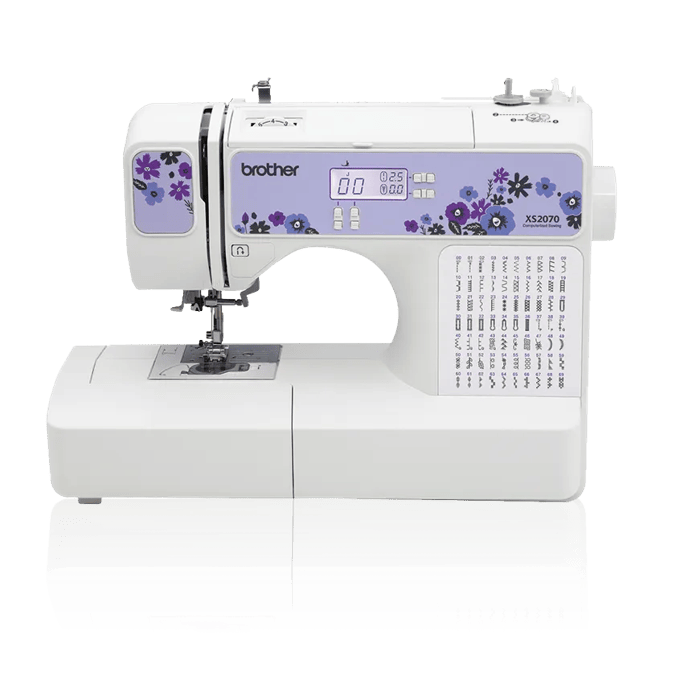 Brother XS2070 sewing machine with floral design and built-in stitches