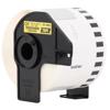 Brother DK-4605 removable yellow paper label tape roll in black cartridge