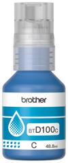 Botella de tinta cian Brother BTD100C con dispensador de bomba, capacidad 48.8ml